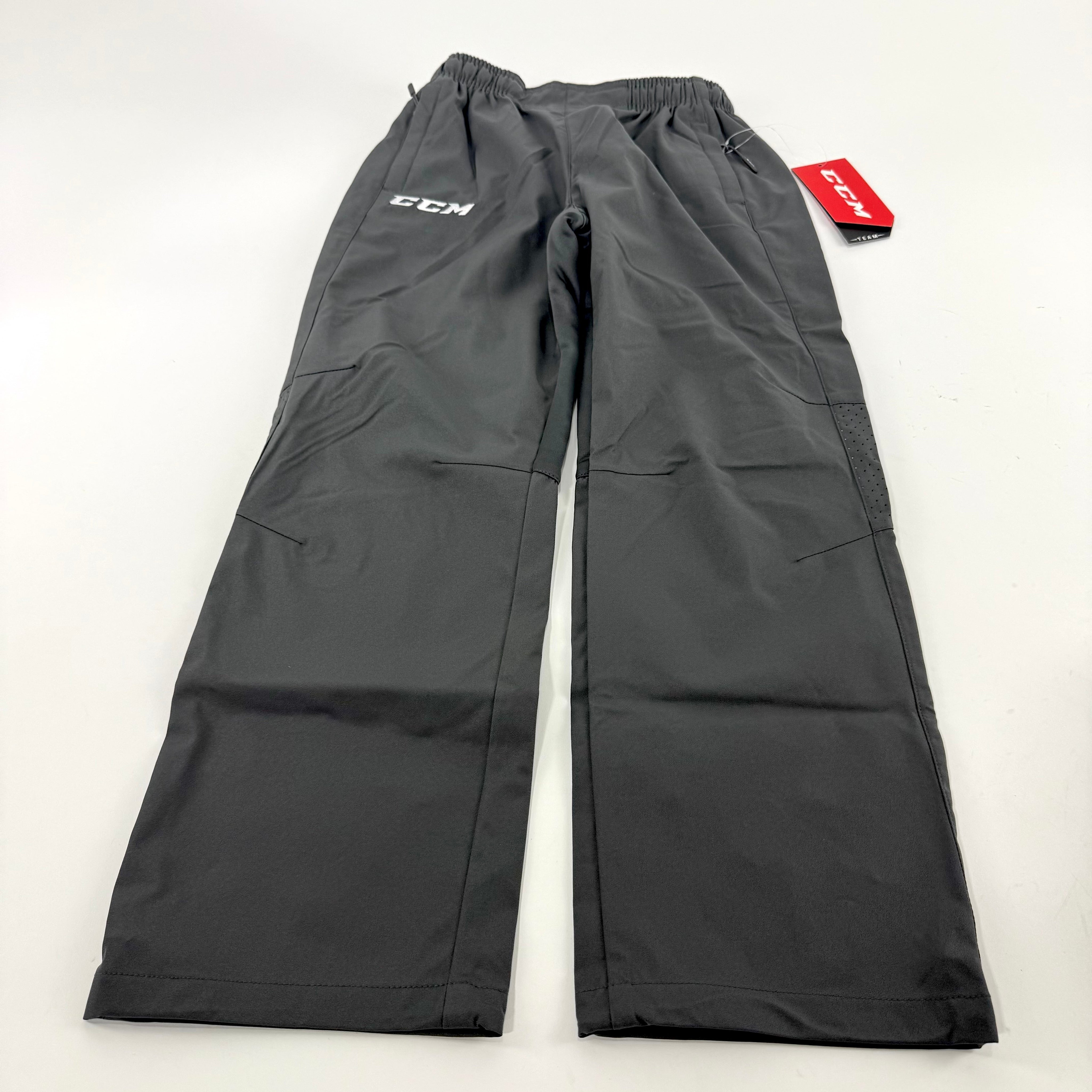 New Charcoal CCM Youth Hockey Warm Up Pants | Youth M | #888600716176 - Top Flight Hockey