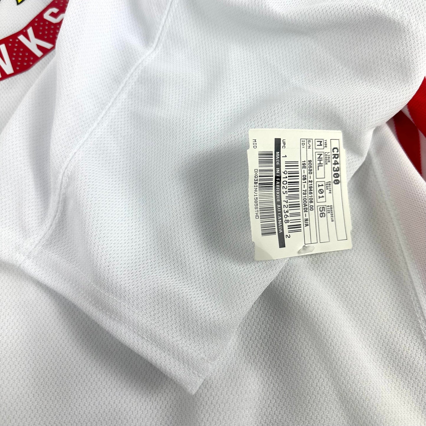 LUYPEN #73 - NEW - White Chicago Blackhawks Camp / Practice Jersey - Adidas MIC Size 56
