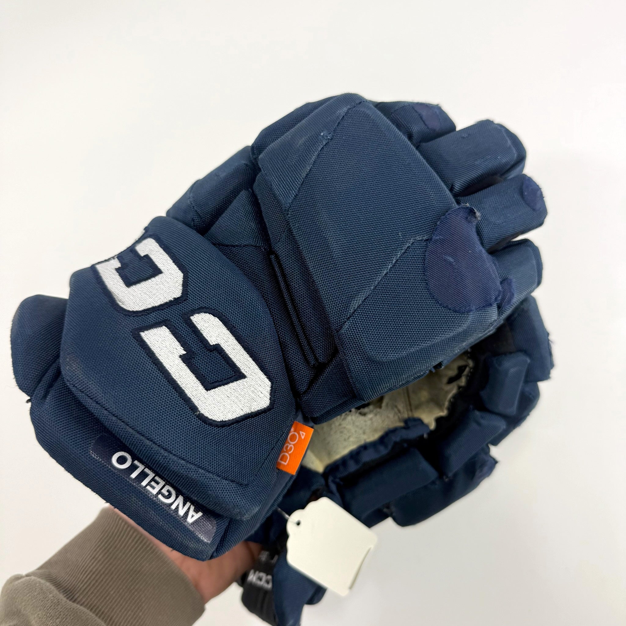 Used Navy CCM Jetspeed Pro Gloves | 14" | D360