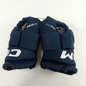 Used Navy CCM Jetspeed Pro Gloves | 14" | D360