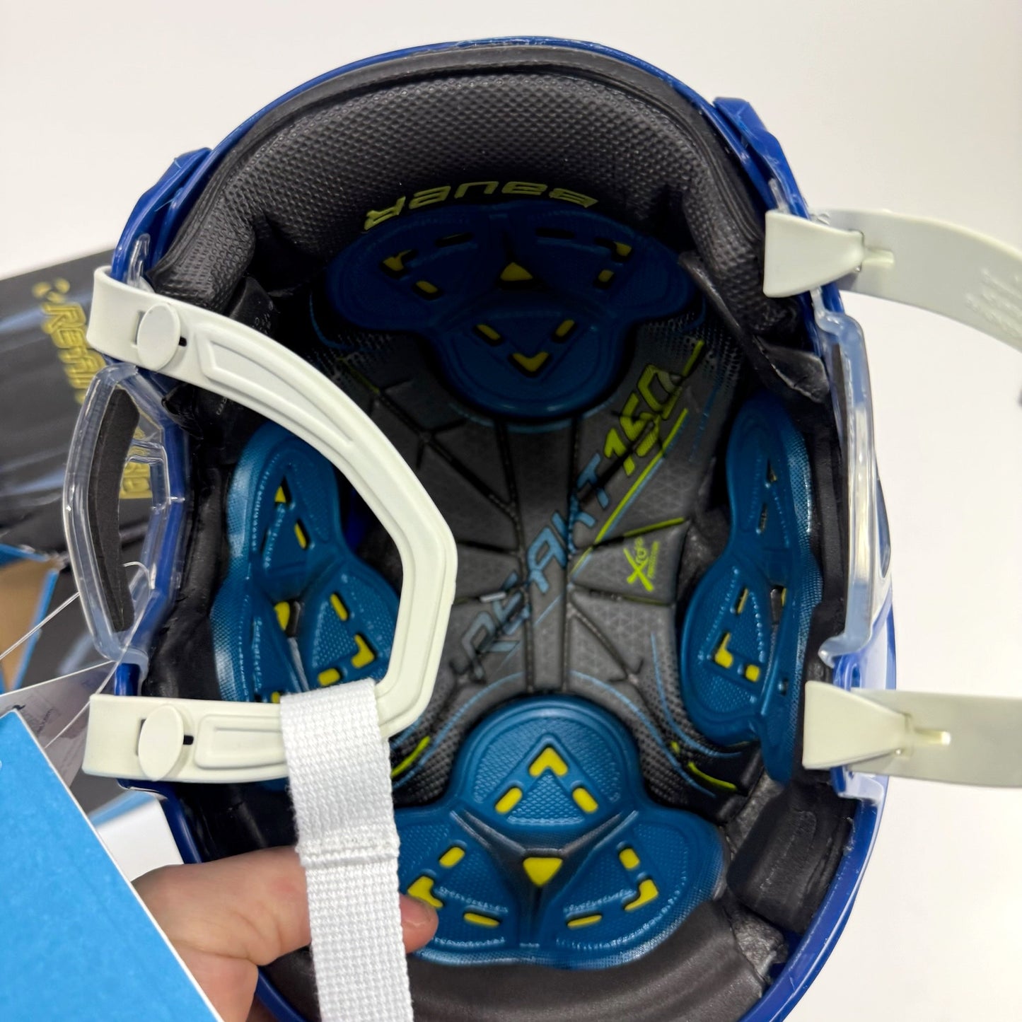 New Royal Bauer Re-Akt 150 Helmet | Senior Small | St. Louis Blues - Top Flight Hockey