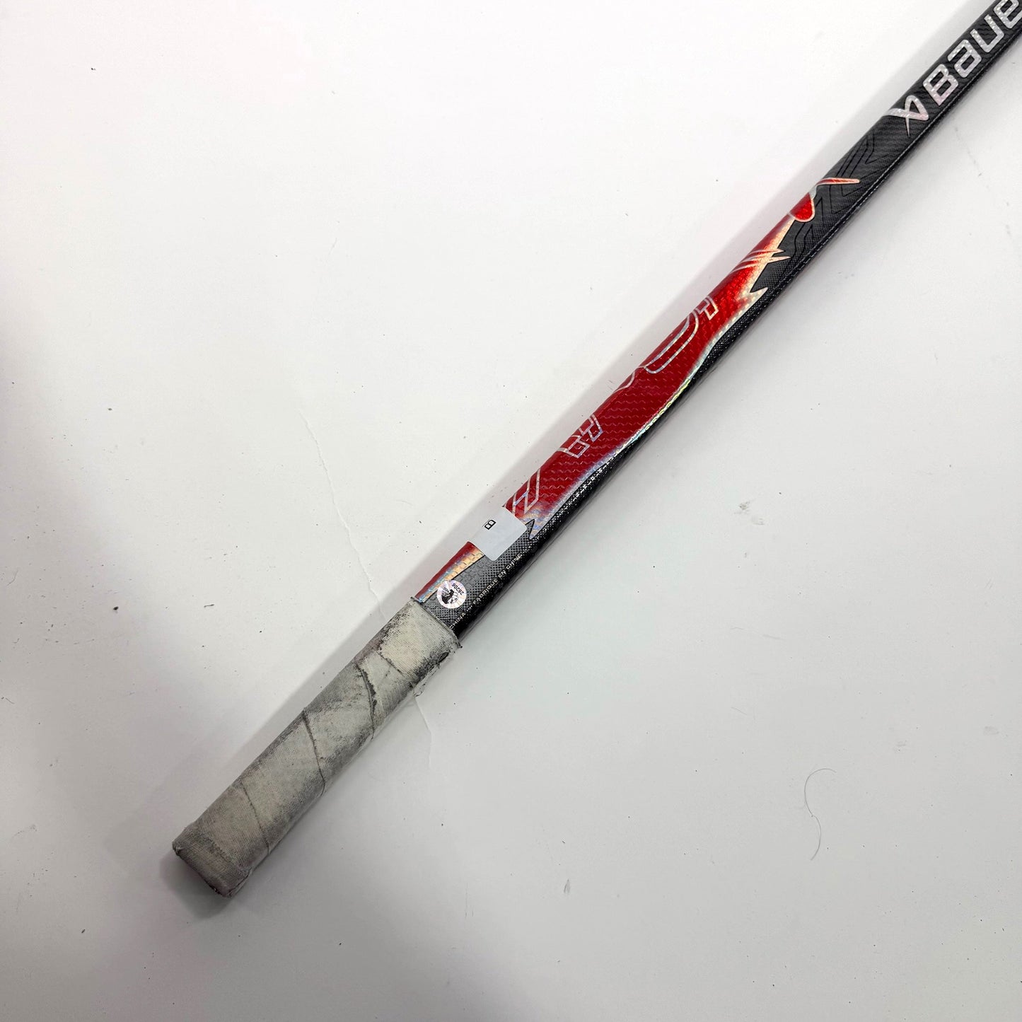 Used Left Red/Black Bauer Flylite | 95 Flex P28 Curve Grip | Colton Dach | BH146
