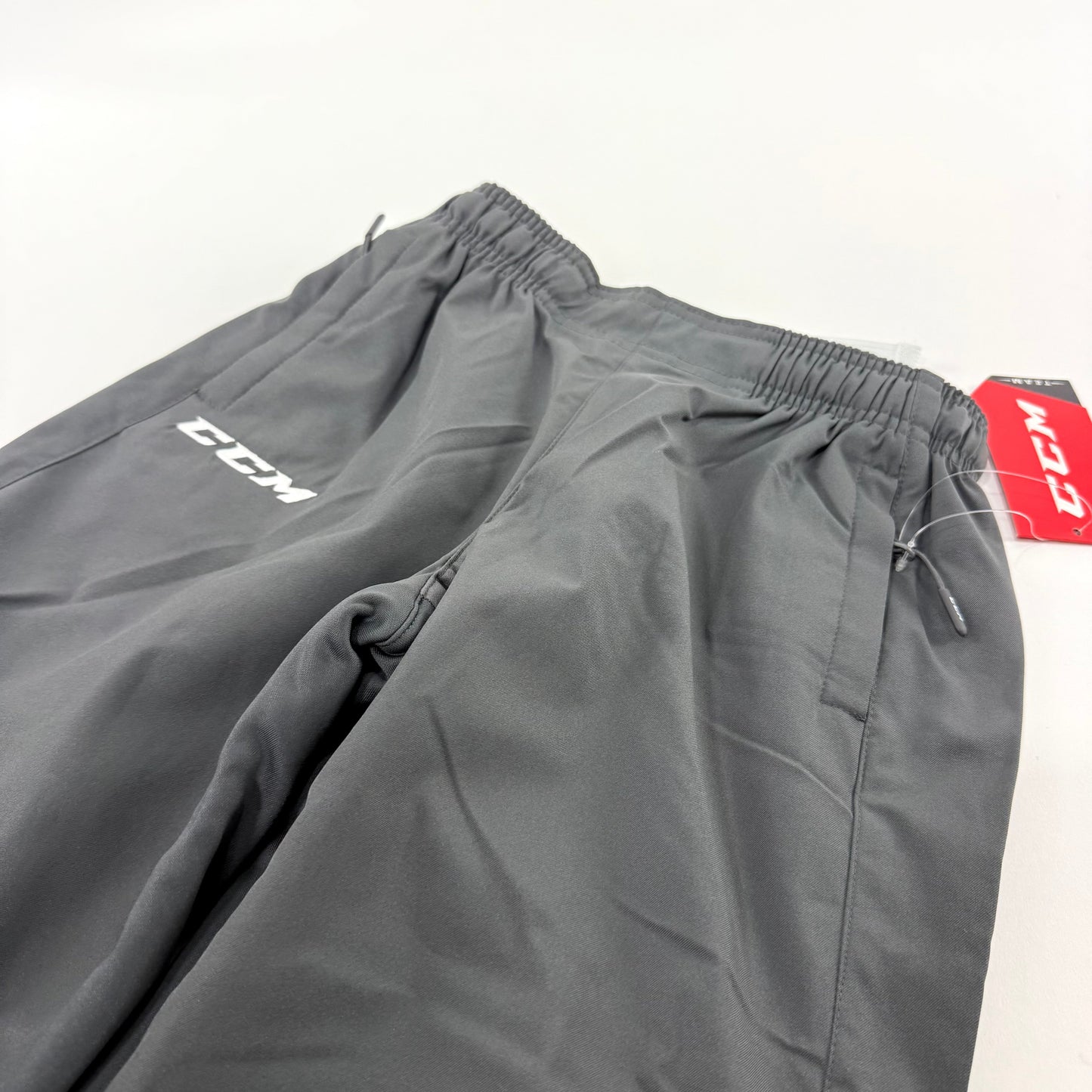 New Charcoal CCM Youth Hockey Warm Up Pants | Youth M | #888600716176 - Top Flight Hockey