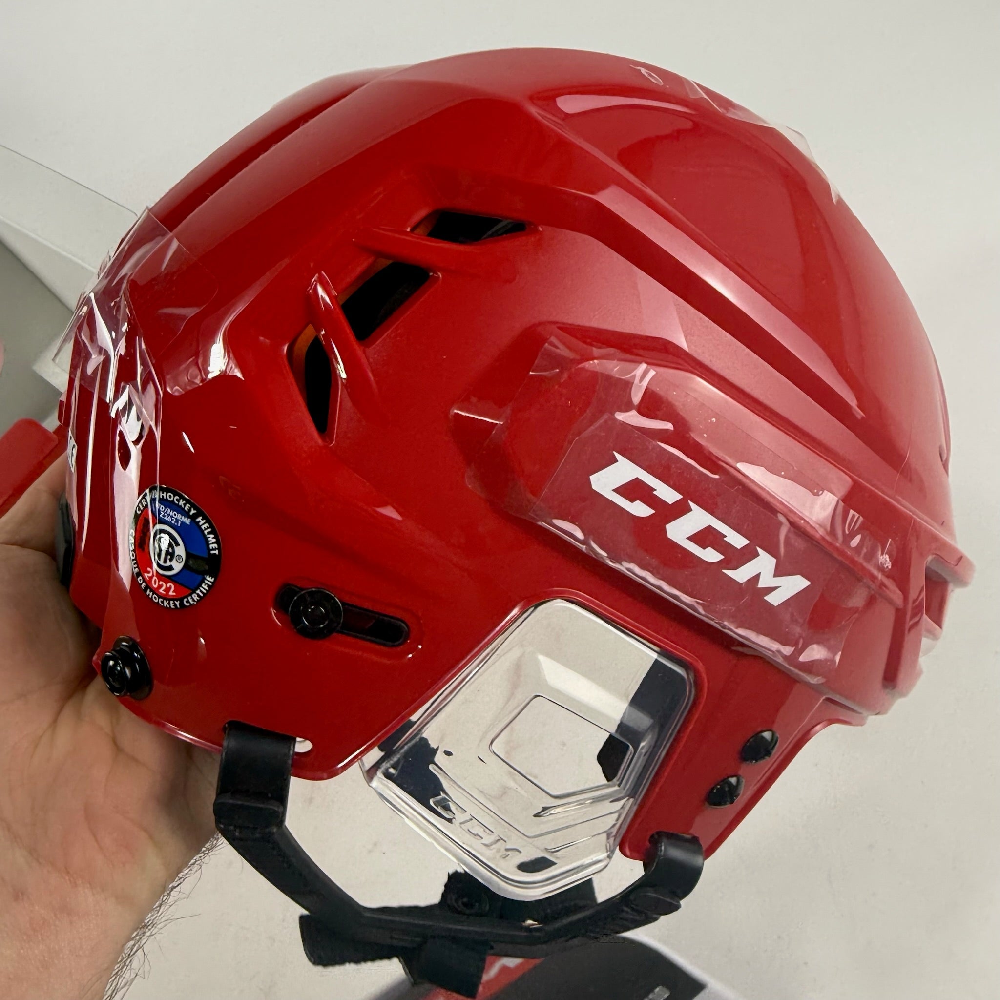 New Red CCM Tacks 710 Helmet | Large - Top Flight Hockey