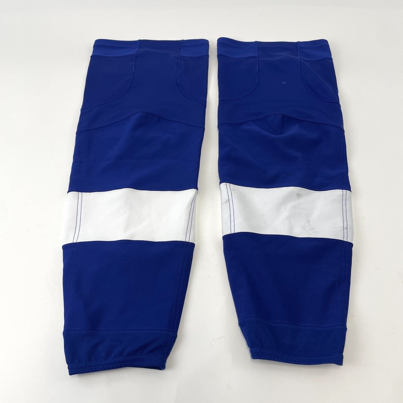 Used | Reebok | Tampa Bay Lightning Blue and White Game Socks - Top Flight Hockey