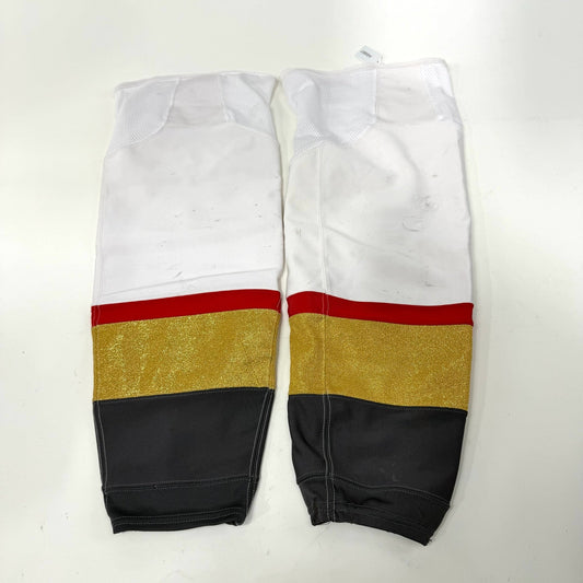 Used White Adidas Vegas Knights Game Socks | XL | AB887