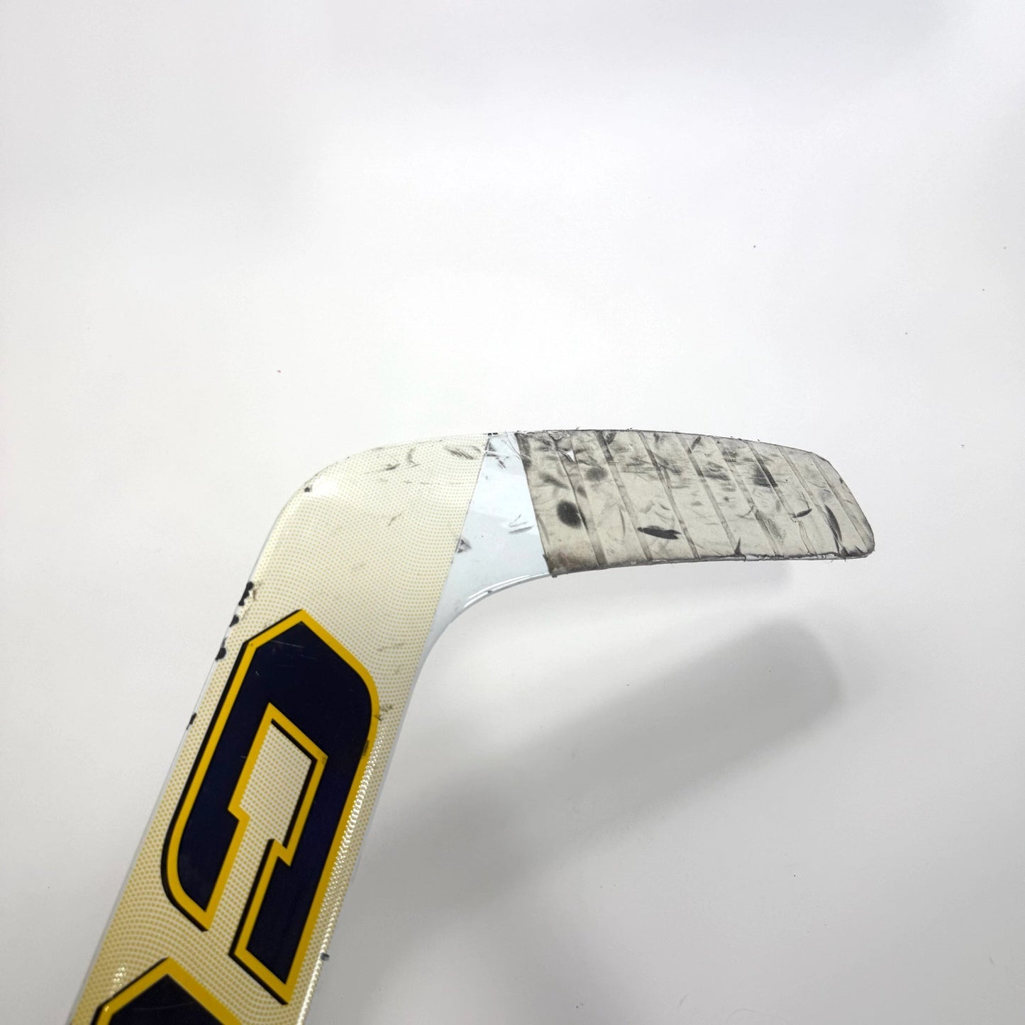 Used Regular Yellow CCM XF pro Goalie Stick | 26" Paddle Heel Curve | BH524