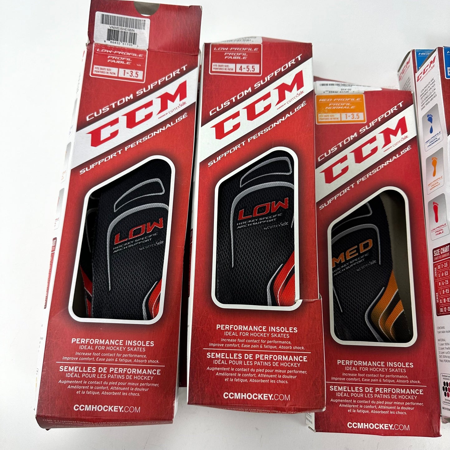 Brand New CCM Footbeds Size 1 - 7.5 (Low, Med, High)