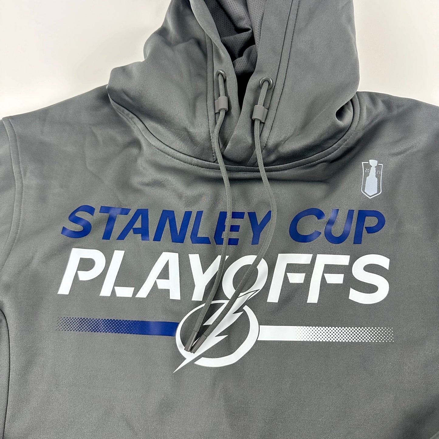 Brand New Grey Tampa Bay Lightning Fanatics Stanley Cup Playoffs 2023 Sweatshirt | #TBL283