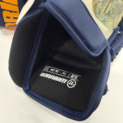 Used Navy STL Blues Warrior Alpha DX Pro Gloves | 14" | Suter | D169 - Top Flight Hockey