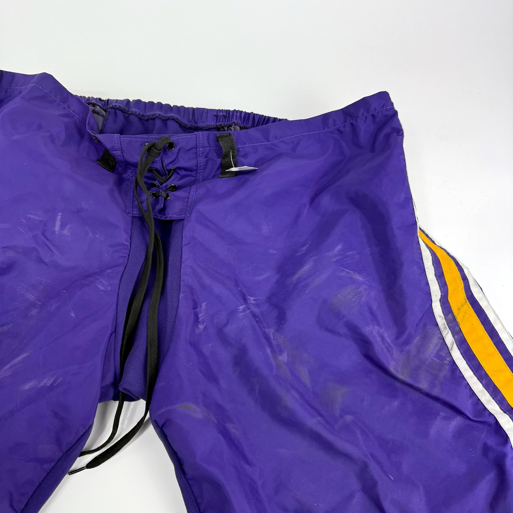 Used Purple and Yellow CCM PP10 Goalie Shell | Sr Large/XL | E356