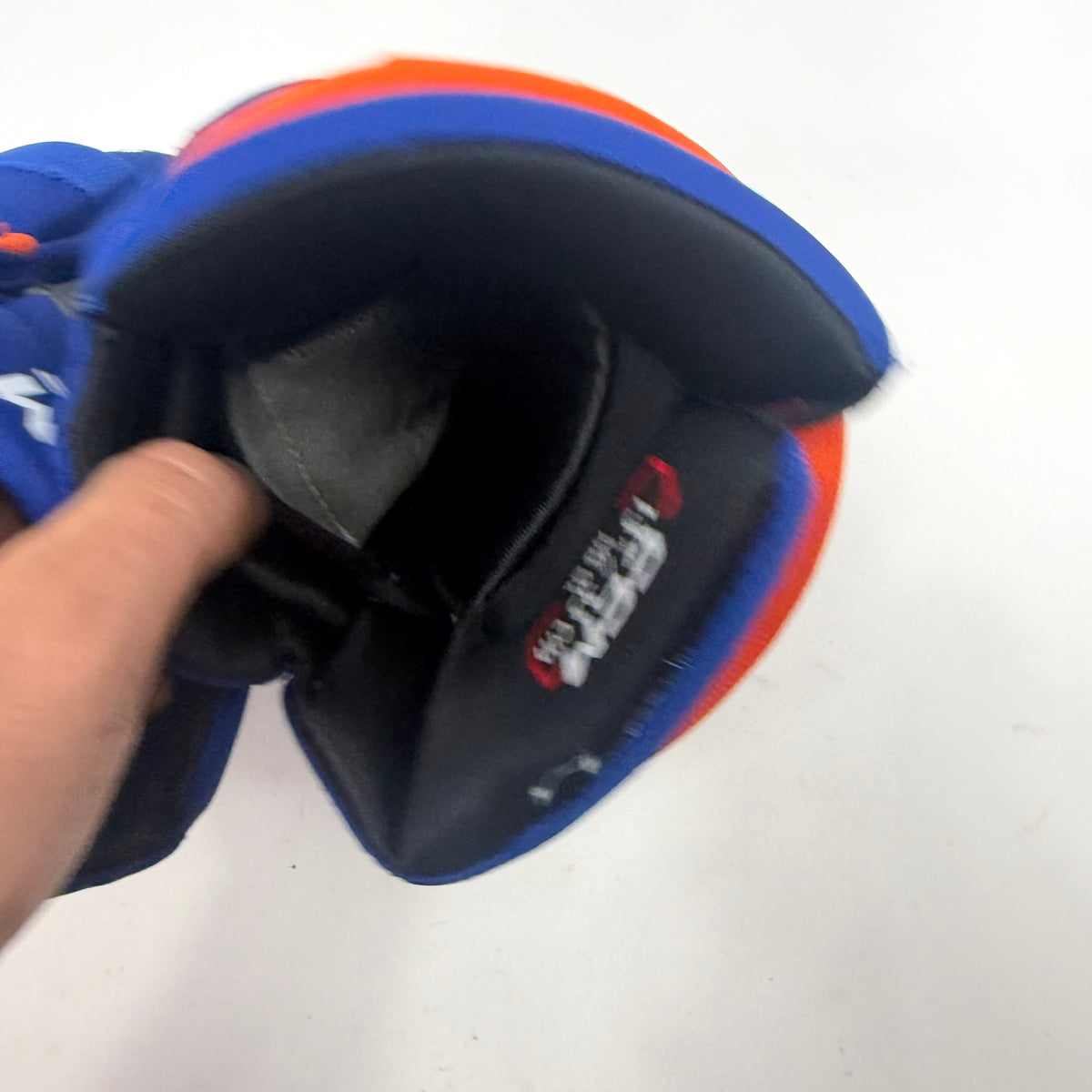 Used Royal and Orange CCM HGQL Gloves | 13" | AB395 - Top Flight Hockey