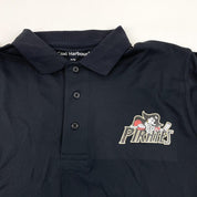 Used Black Pirates Hockey Golf Polo | Senior Medium | #B64