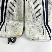 Used White Brian's Gnetik Optik X2 Goalie Pads | 33+1"