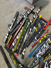 Large Lot of Broken Hockey Sticks for Projects - #C349