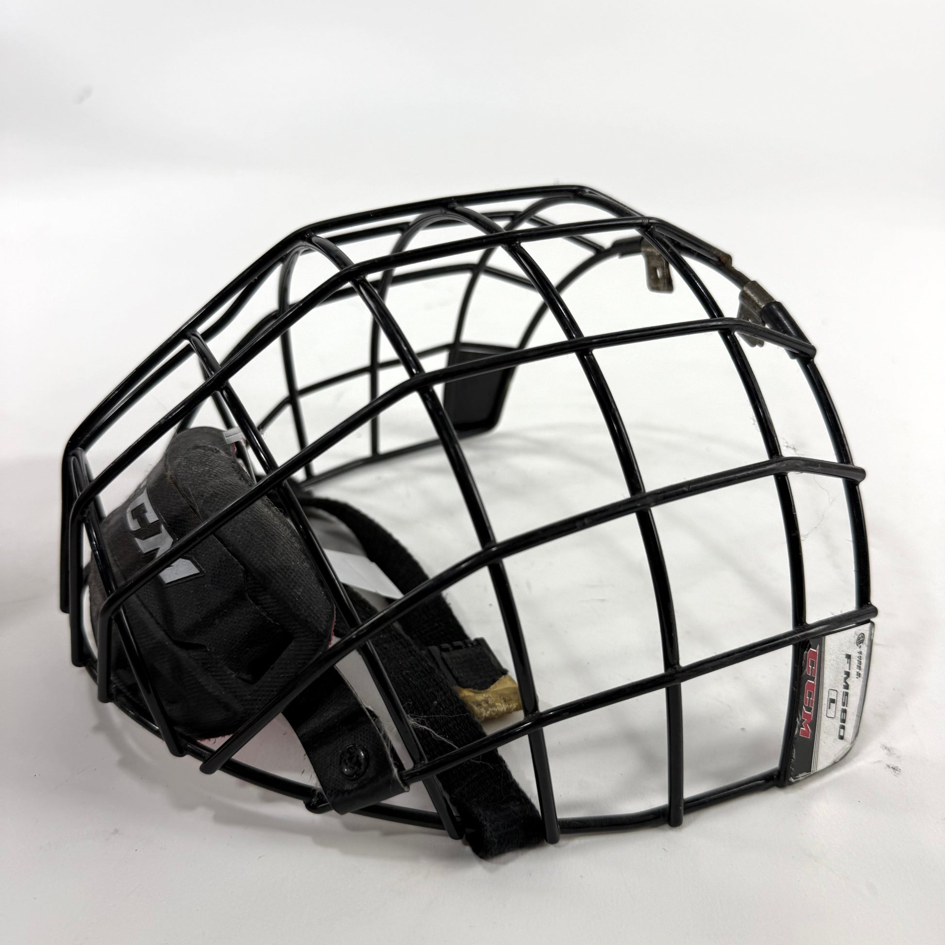 Used Black CCM FM580 Cage | Senior Large | E165 - Top Flight Hockey