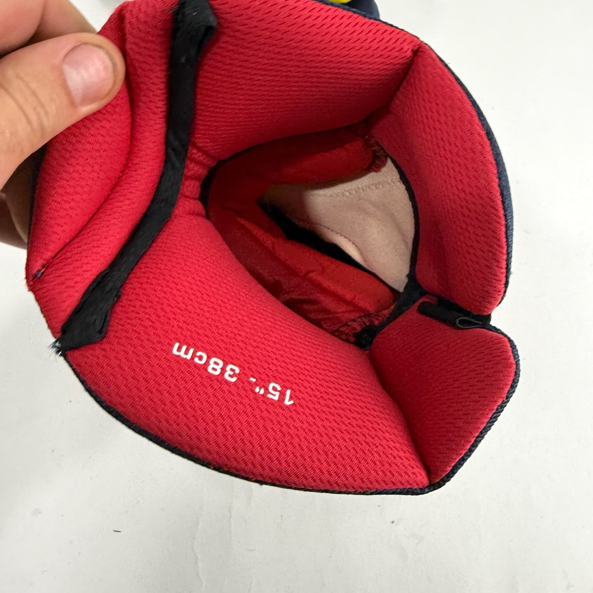 New Navy and Yellow Bauer Vapor 1x Pro Lite Gloves | 15" | B584 - Top Flight Hockey