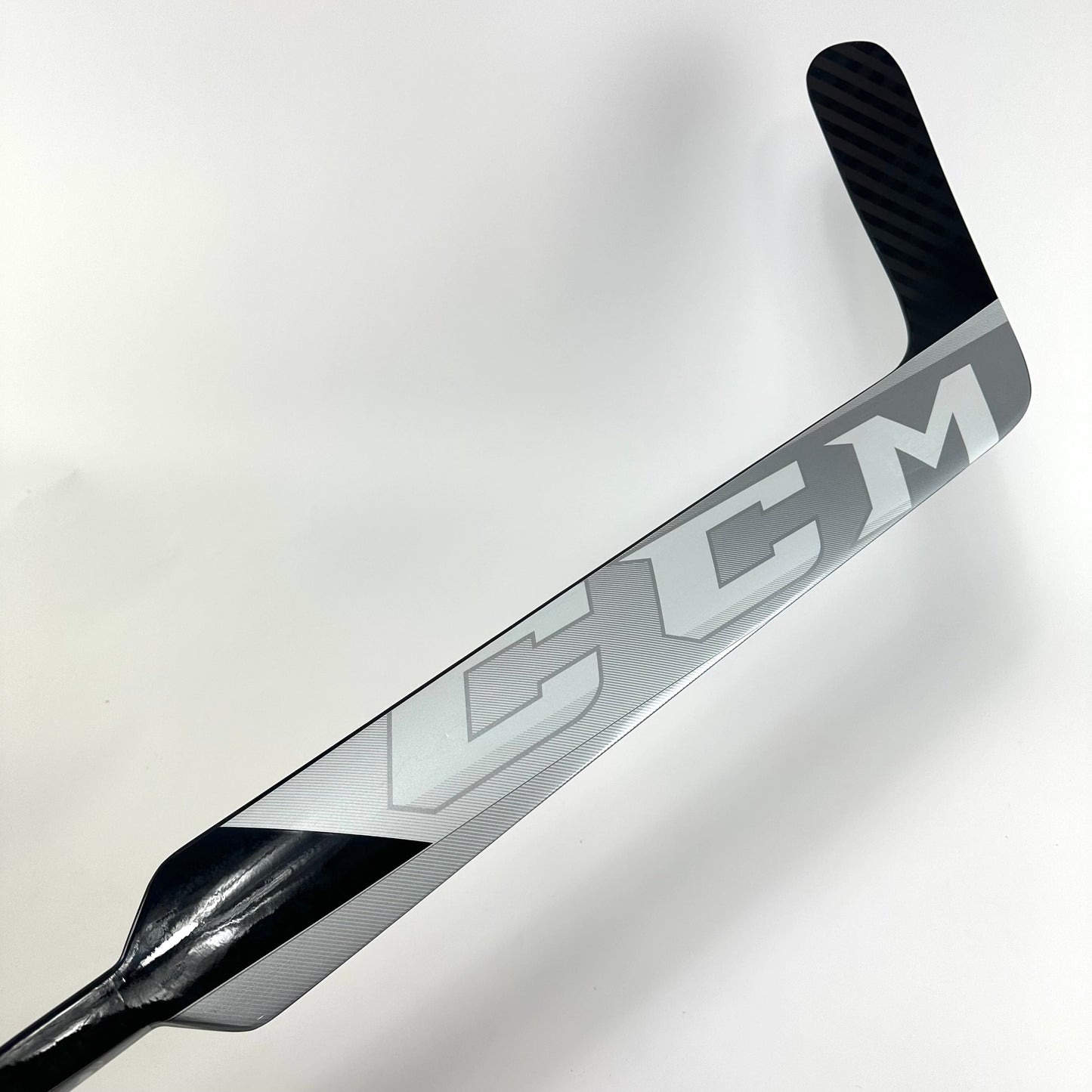 Brand New Black, White and Grey CCM Eflex 5 Goalie Stick - P1 Curve | 26" Paddle - Top Flight Hockey