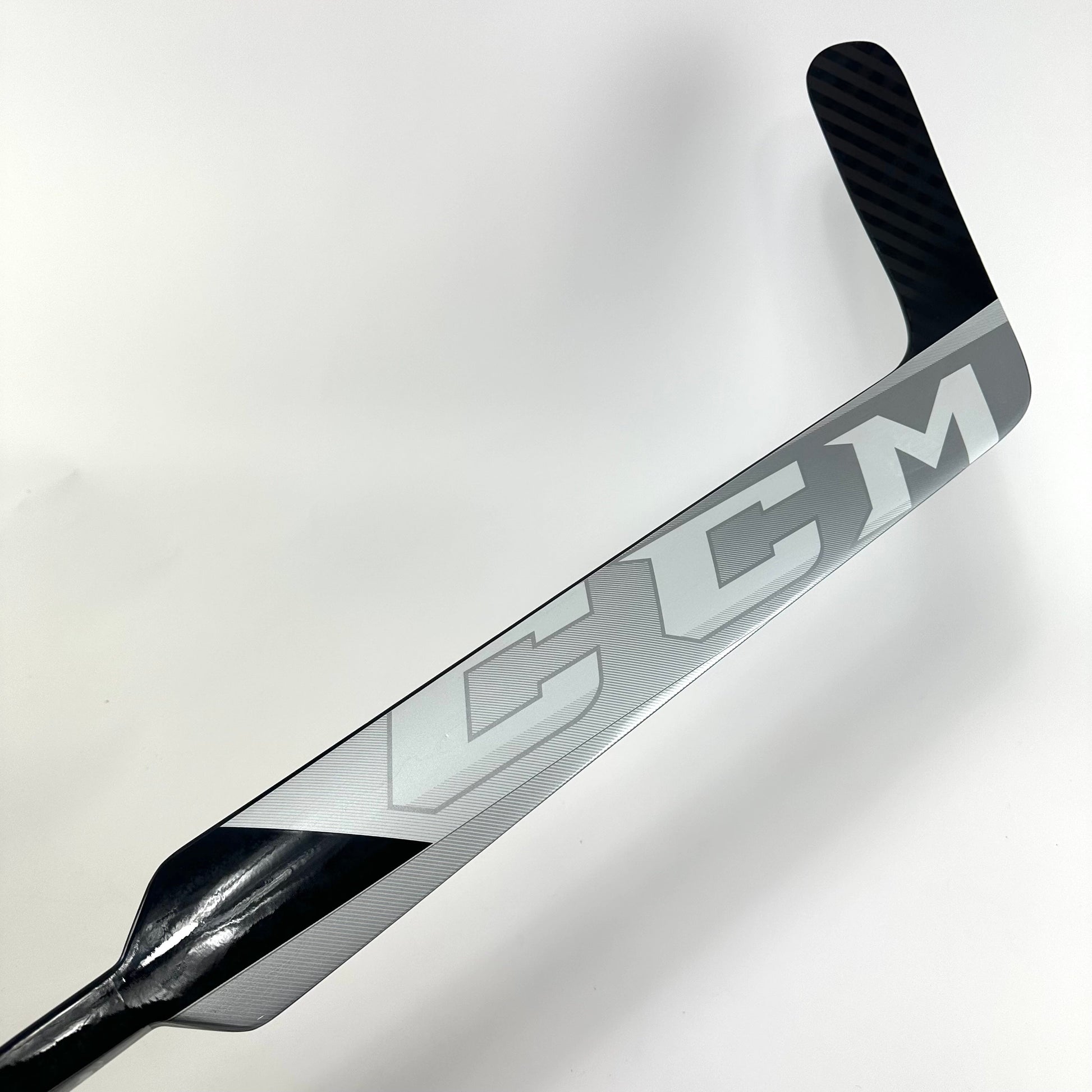 Brand New Black, White and Grey CCM Eflex 5 Goalie Stick - P1 Curve | 26" Paddle - Top Flight Hockey