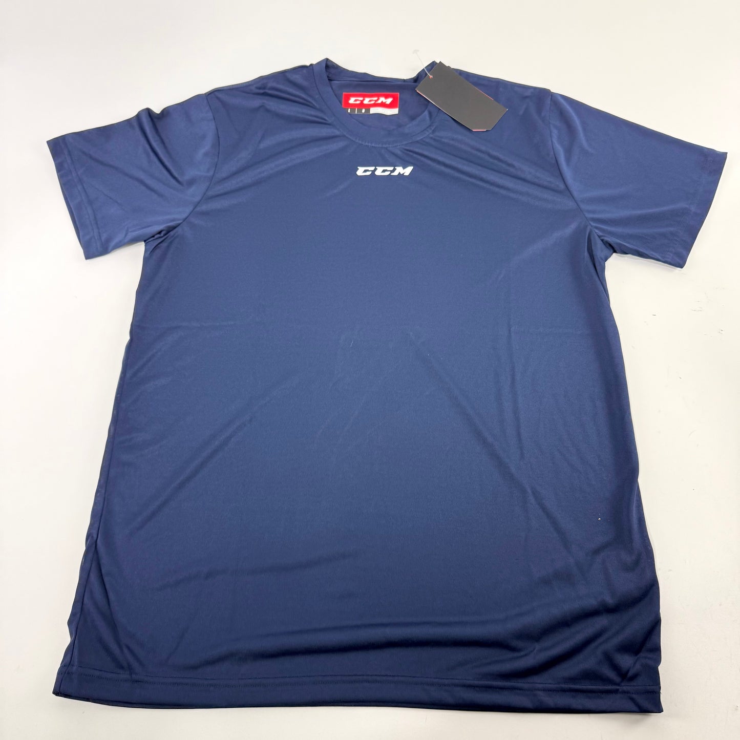 New Navy CCM Mens Dri Fit T Shirt | Senior L | #888600268651