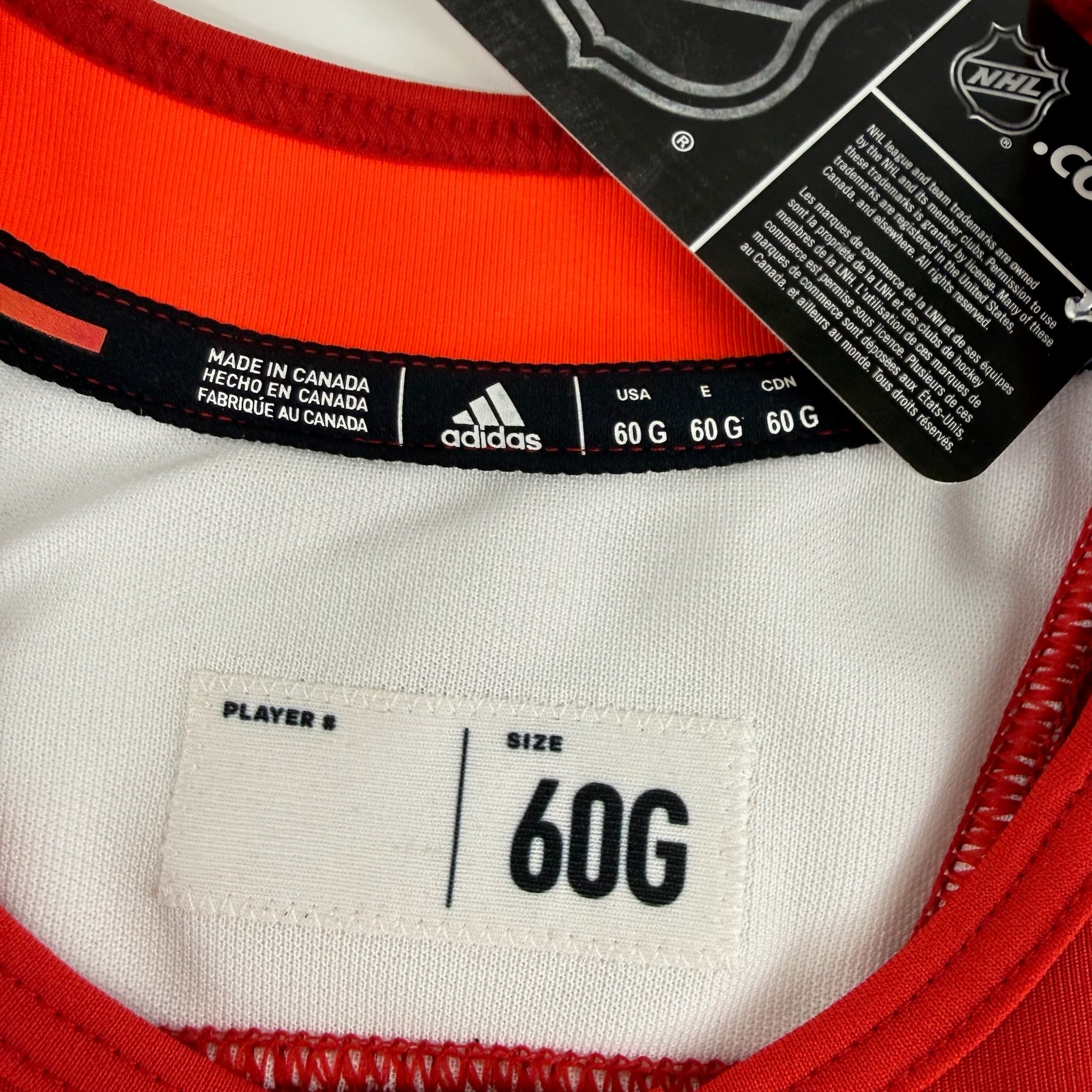 Brand New MIC Red Adidas Practice Jersey - Size 60g - Top Flight Hockey