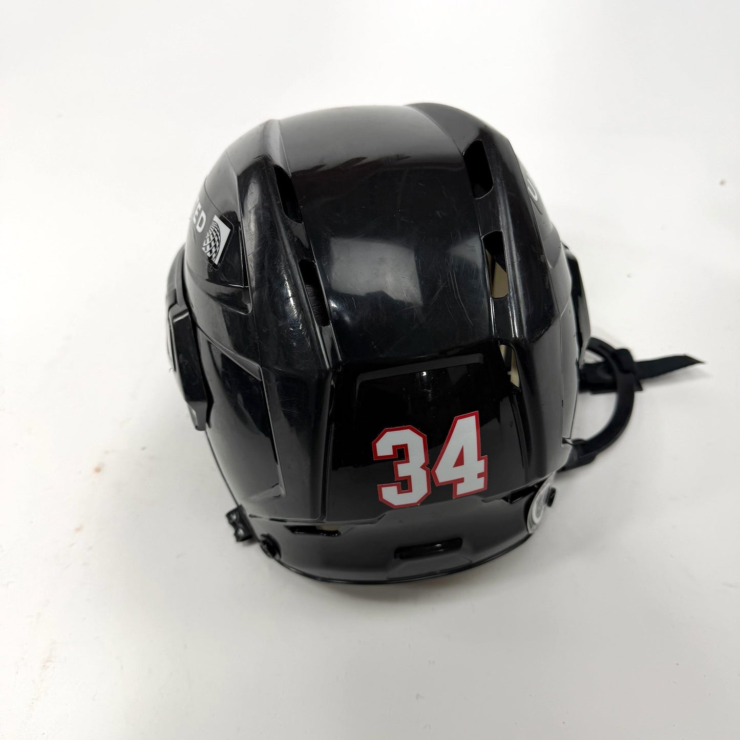 Used Black Chicago Blackhawks CCM V08 Helmet | Senior Medium | L292