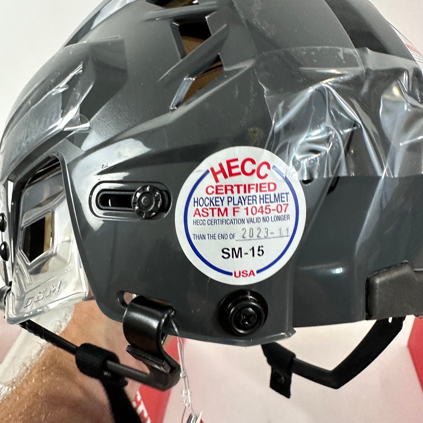Brand New Vegas Grey CCM Tacks 110 Helmet | Senior Small - Top Flight Hockey