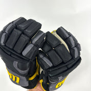 Used Black and Gold Warrior Covert QRE Pro Gloves | 13" | K351