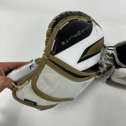 Used Vegas Knights White and Gold Hyperlite 2 Glove and Blocker | Regular | Patera