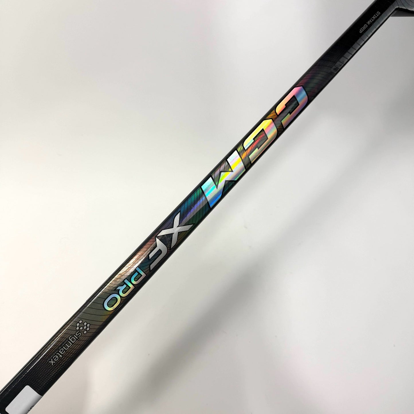 New Regular Black/Gold CCM Tacks XF Pro Goalie Stick | 25" Paddle P31 Curve Grip | AB975