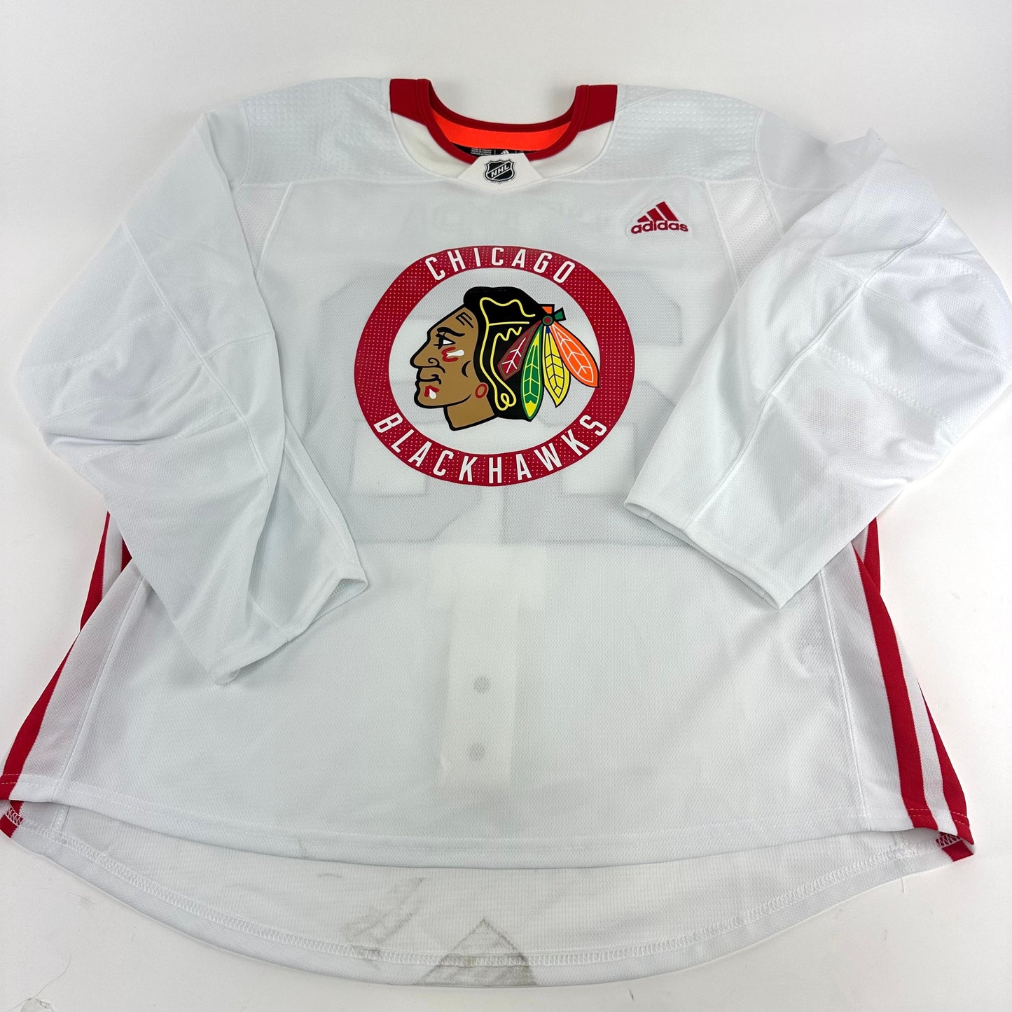 SERPA #29 - White Chicago Blackhawks Camp / Practice Jersey - Adidas MIC Size 56