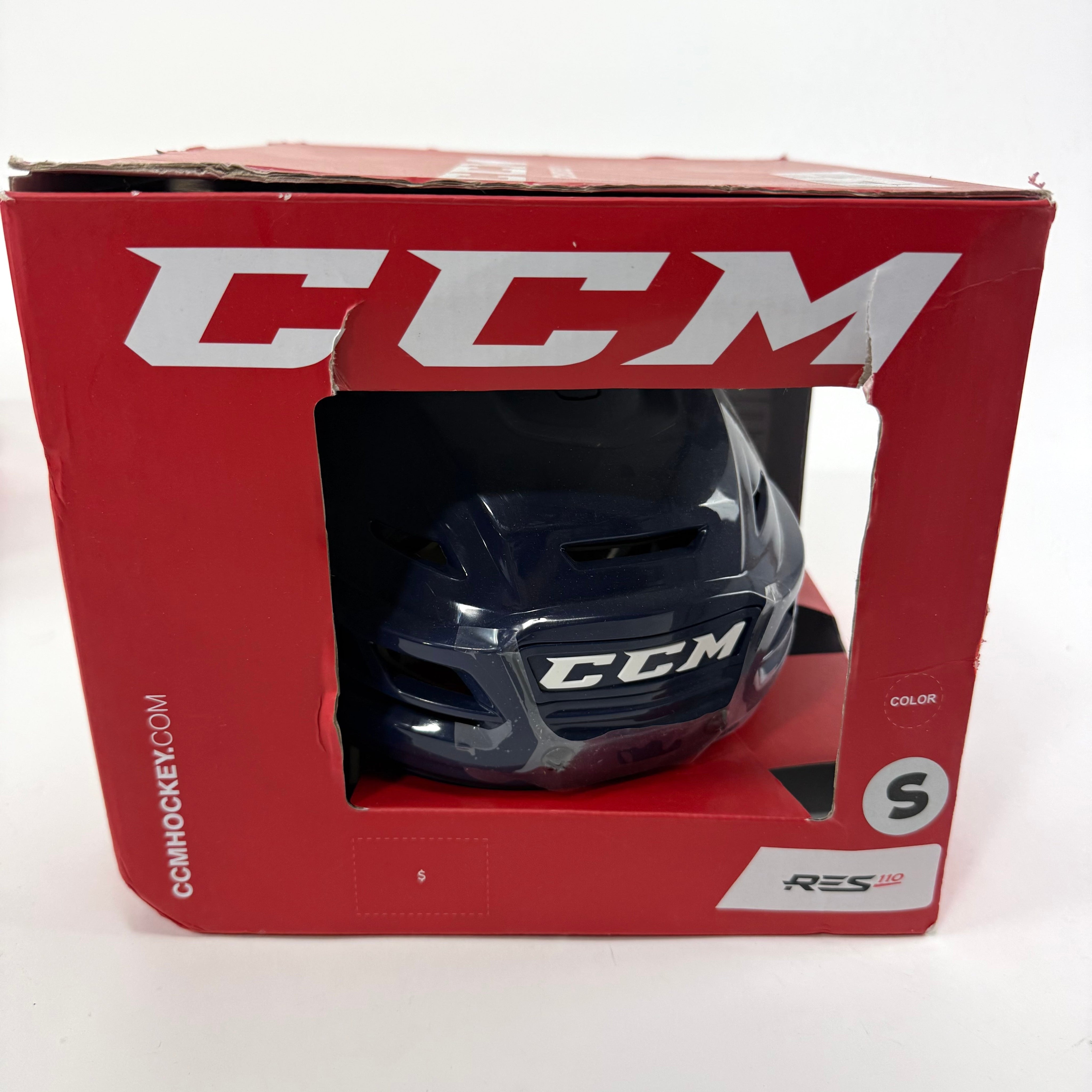 New Navy CCM Resistance 110 Helmet | Small - Top Flight Hockey