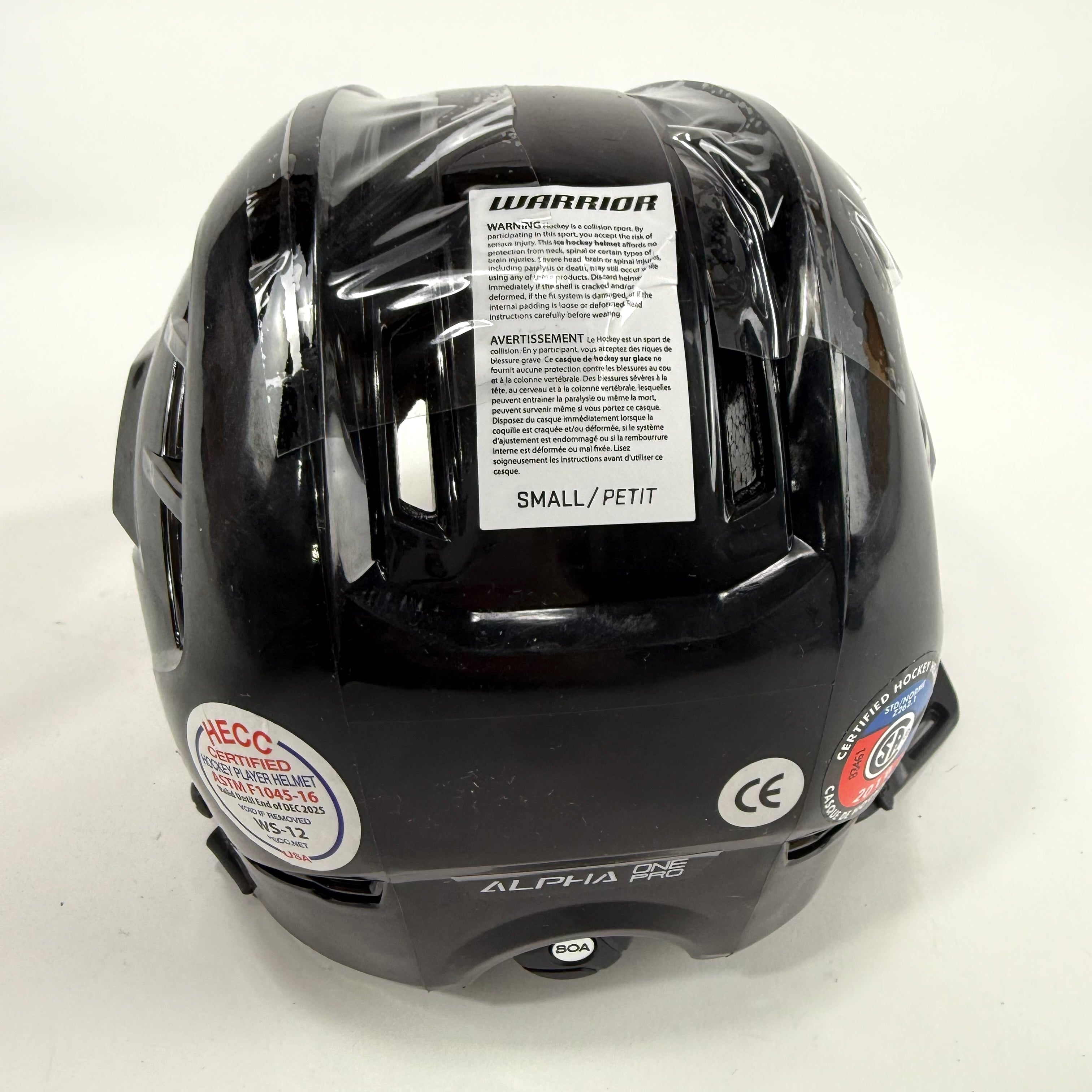 New Black Warrior Alpha One Pro Helmet | Small | R470 - Top Flight Hockey