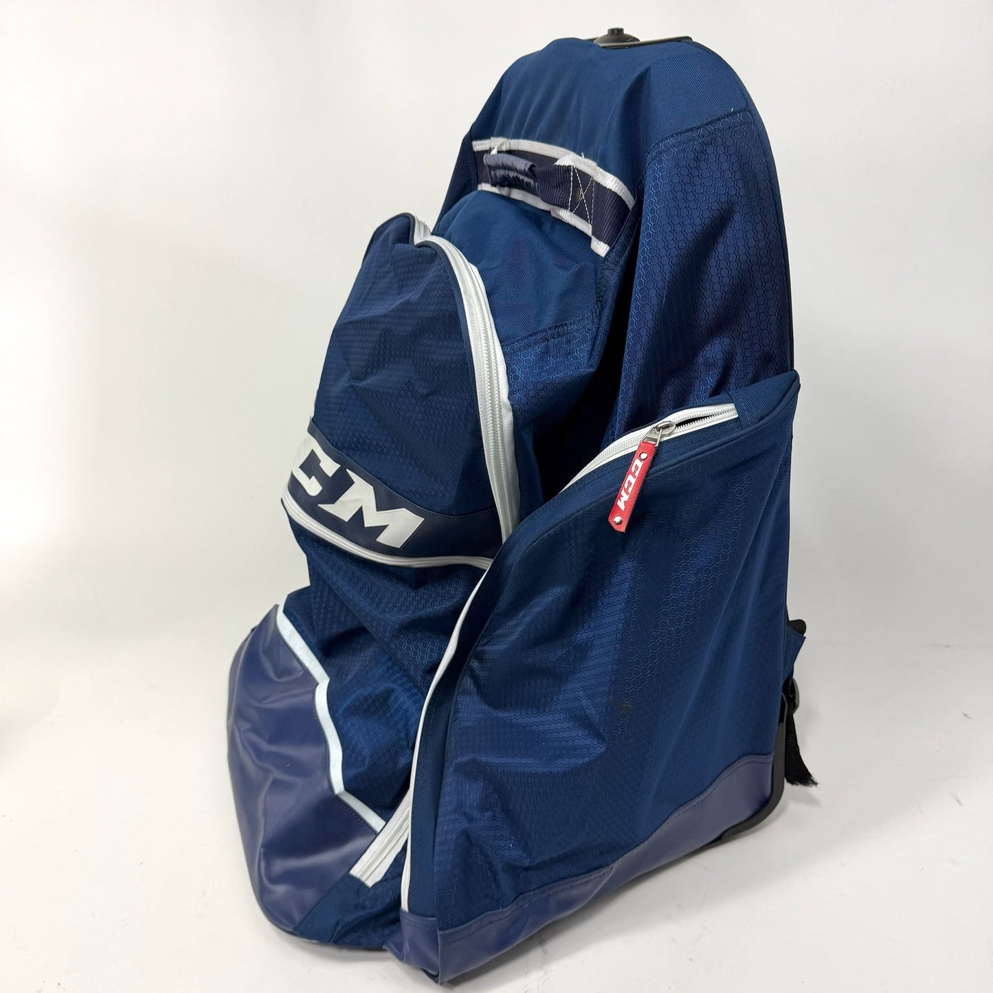 New Navy CCM 18" Wheeled Backpack Player Bag