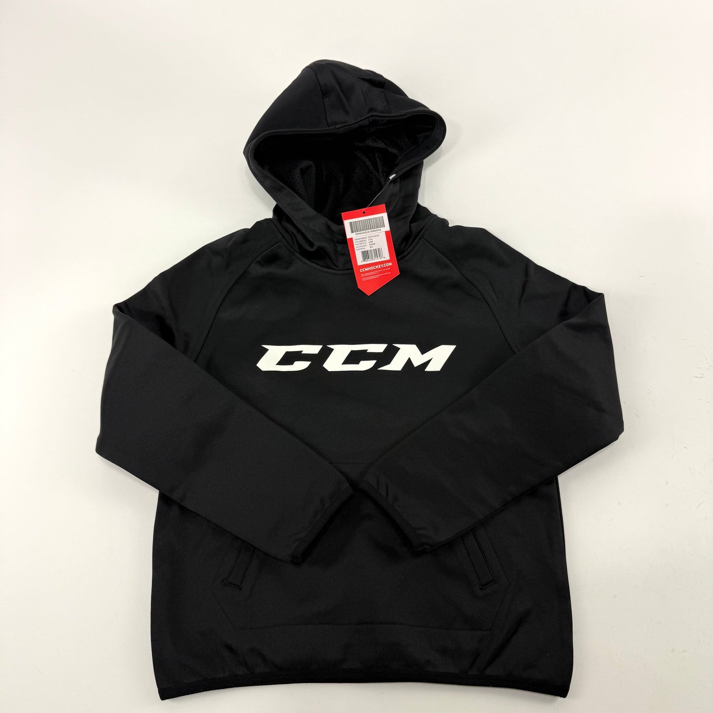 New Black CCM Youth Core Tech Pullover Hoodie | Youth M | #888600315706
