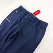 New Navy CCM Mens Premium Tapered Fleece Pant | Senior XL | #191520015565 - Top Flight Hockey