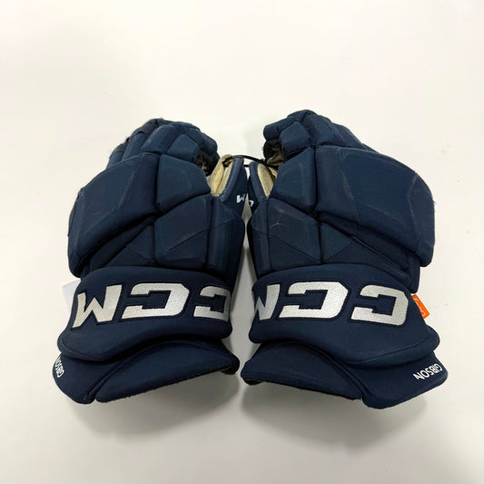 Used Navy CCM Jetspeed Pro Gloves | 15" | #A60 - Top Flight Hockey