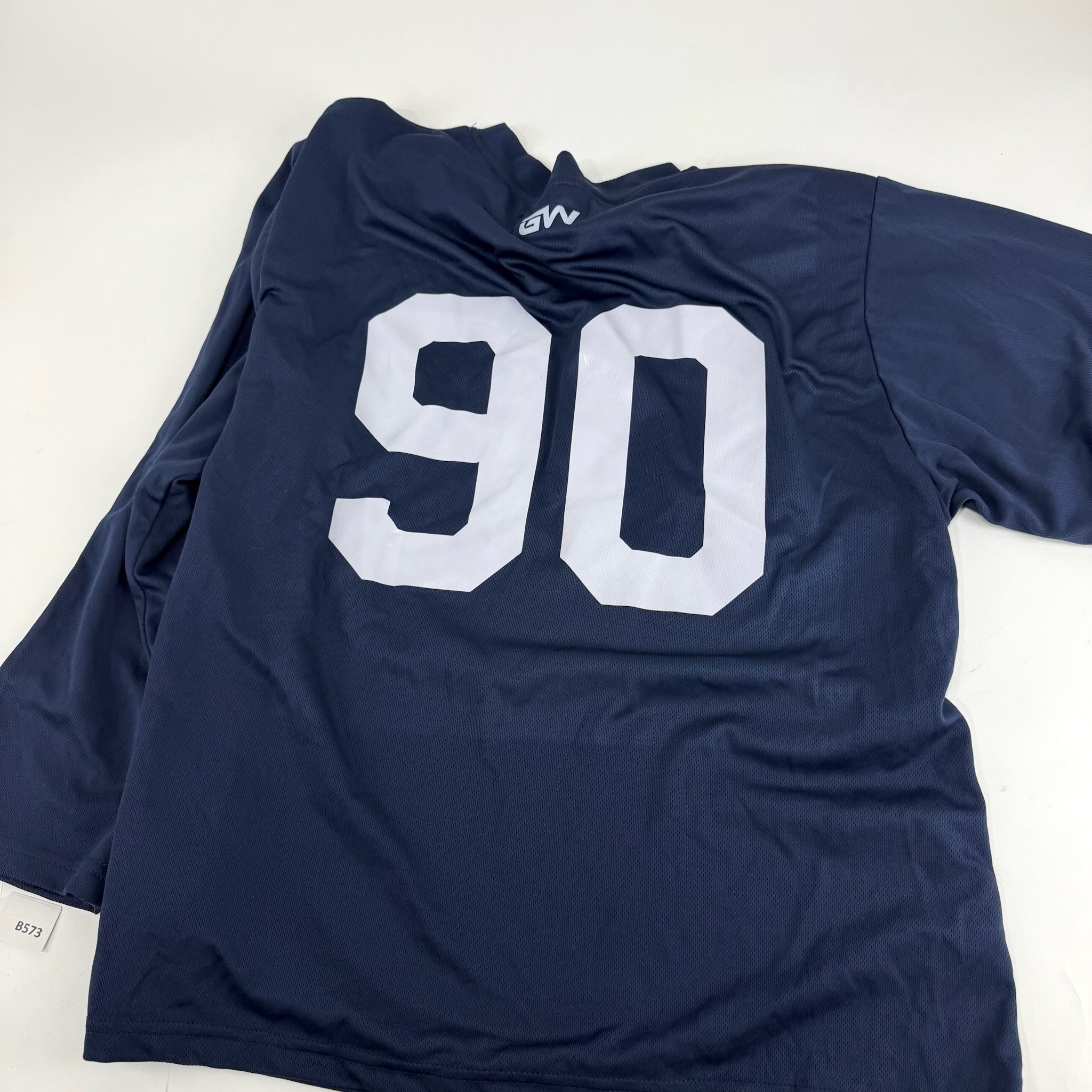 Used Navy Sabres Practice Jersey | Senior Large | B573 - Top Flight Hockey