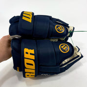 New Navy STL Blues Warrior Alpha AX1 Gloves | 14" | Saad | D183 - Top Flight Hockey