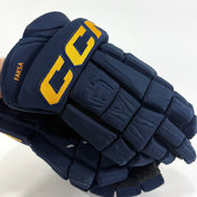 Used Navy STL Blues CCM HGCL Gloves | 15" | Faksa | D179 - Top Flight Hockey