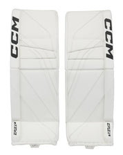 New CCM White E Flex 6 Goalie Leg Pads | 34+1" | #191520632052 - Top Flight Hockey