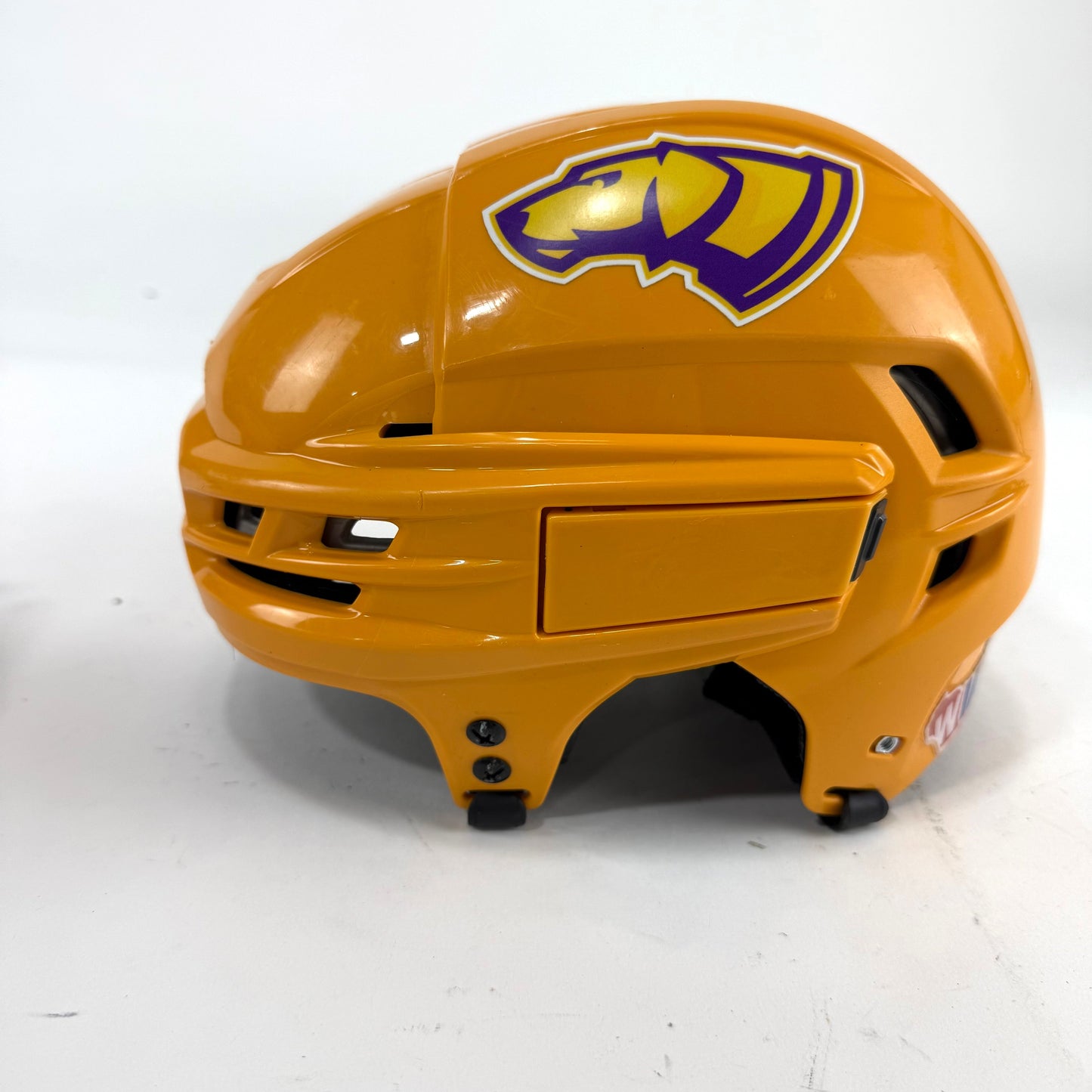 Used Sunflower Yellow CCM Tacks 910 Helmet | Small | E507