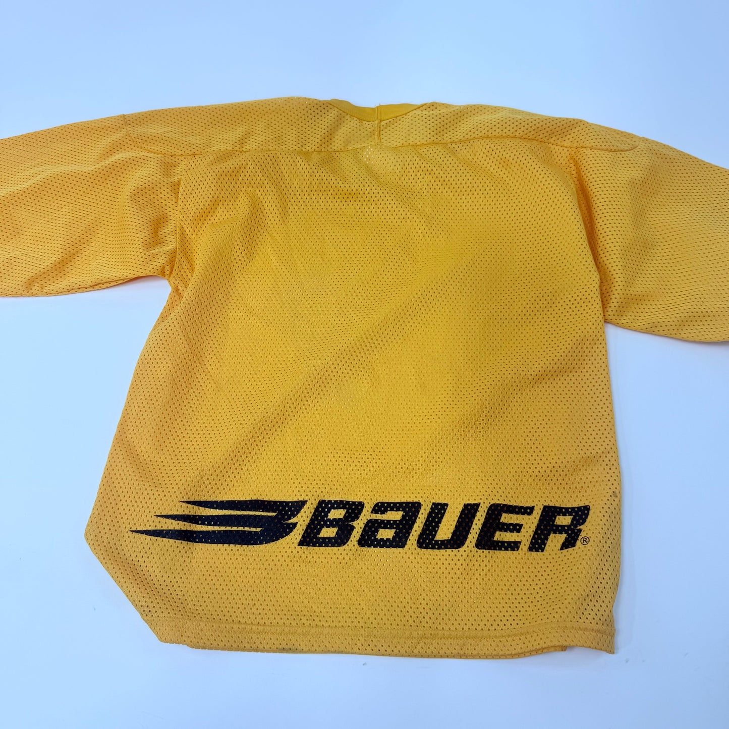 Used Yellow Bauer Mesh Practice Jersey | Junior Small | BH552 - Top Flight Hockey
