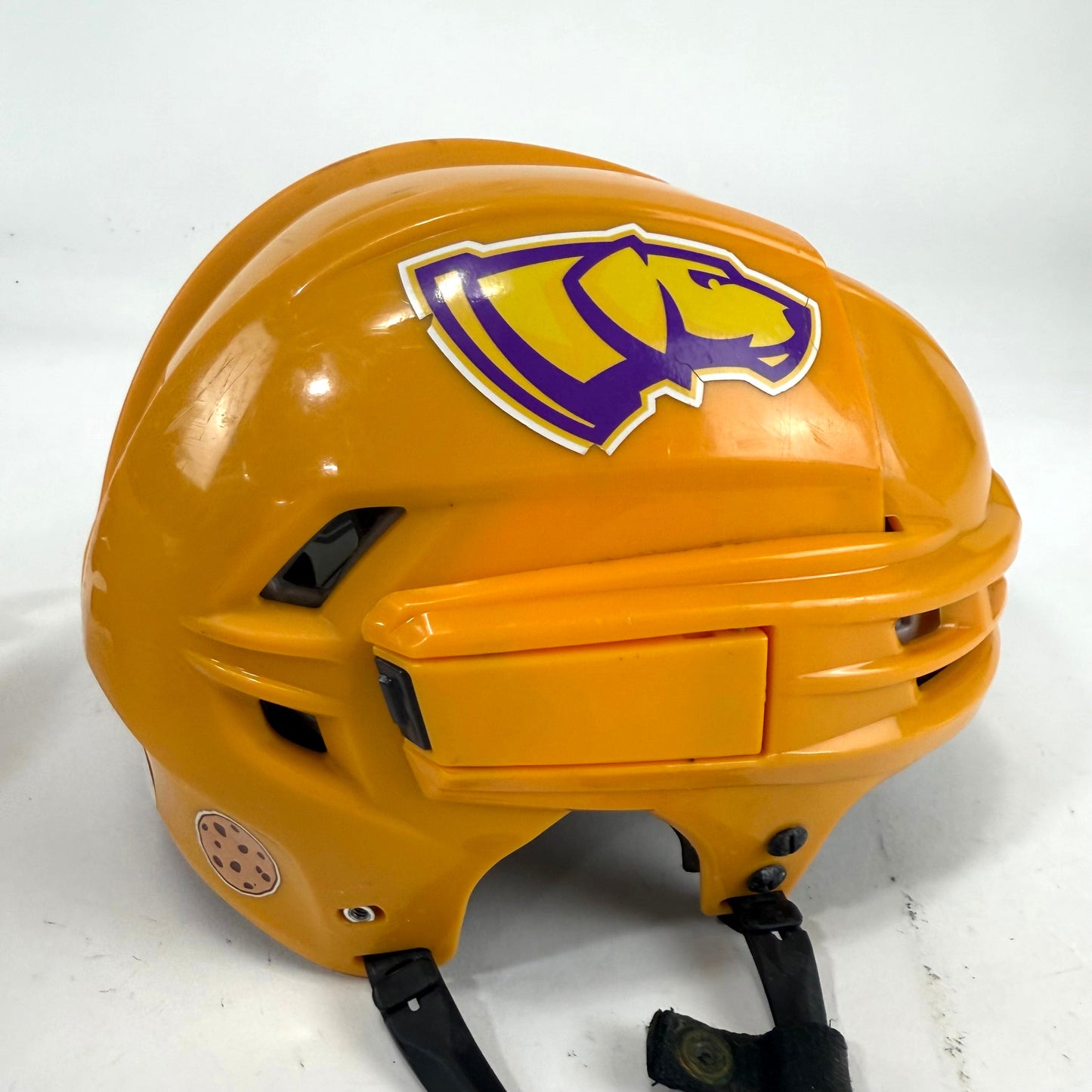 Used Sunflower Yellow CCM Tacks 910 Helmet | Small | E505 - Top Flight Hockey