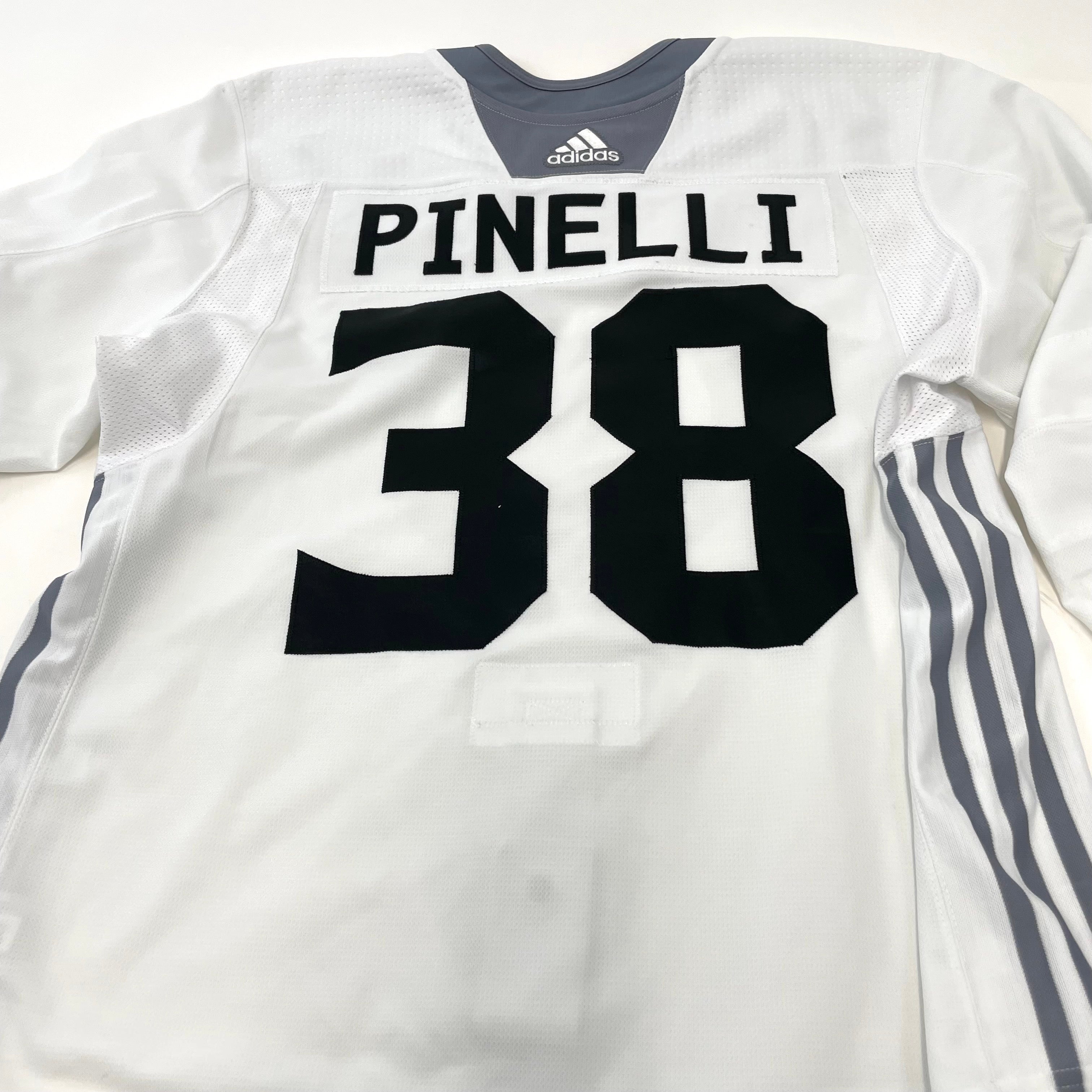 Used LA Kings White MIC Adidas Practice/Camp Jersey | Pinelli | Size 56 | #38