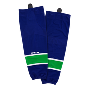 Brand New - Vancouver Canucks Home CCM Quicklite 8000 Hockey Socks - Intermediate - Top Flight Hockey