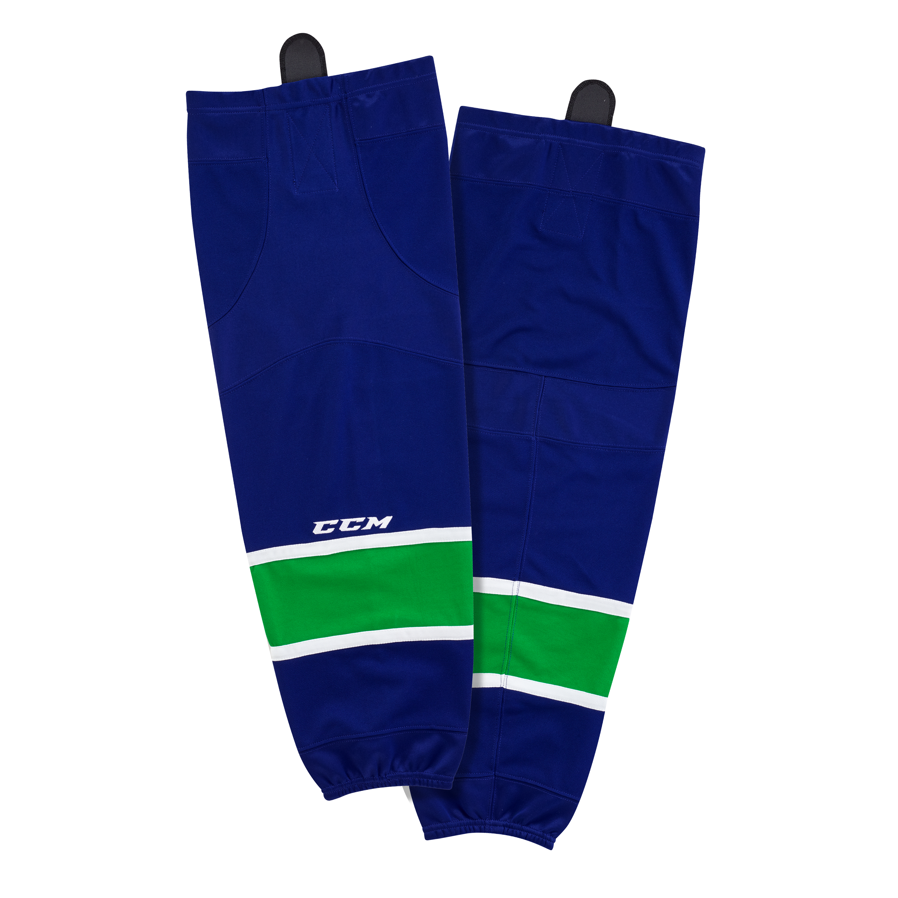 Brand New - Vancouver Canucks Home CCM Quicklite 8000 Hockey Socks - Intermediate - Top Flight Hockey