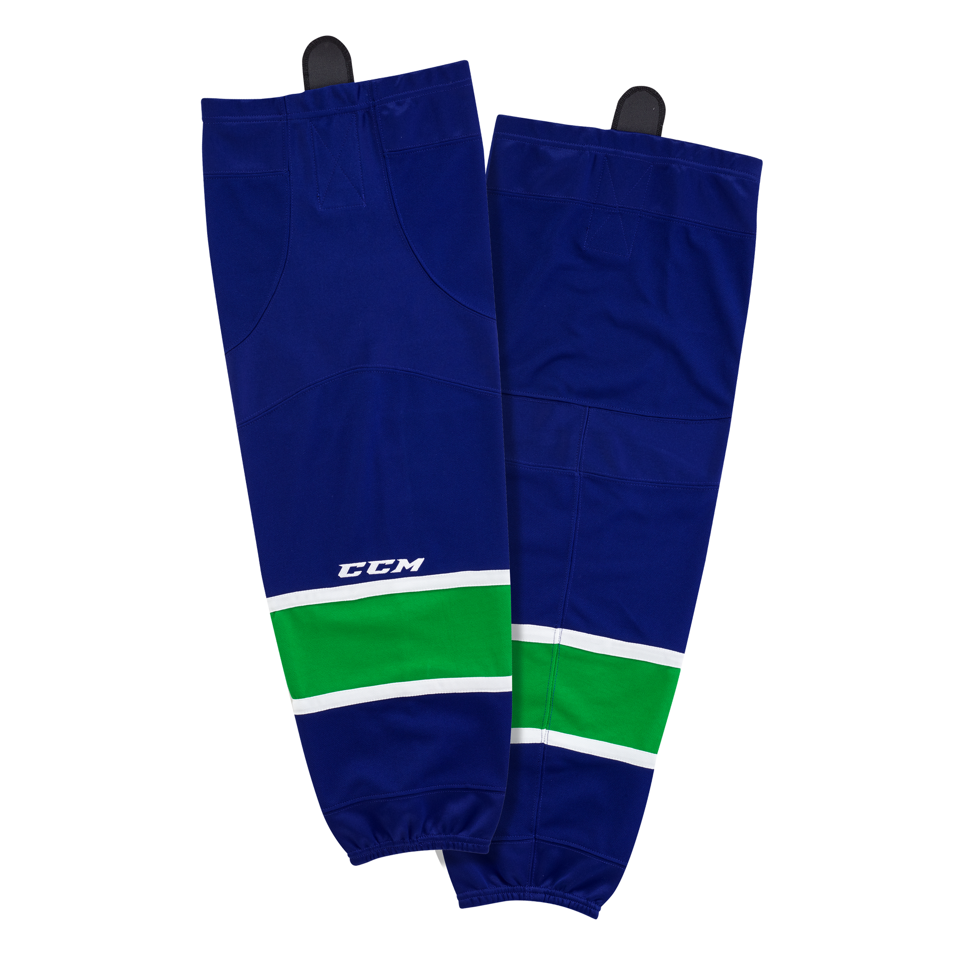 Brand New - Vancouver Canucks Home CCM Quicklite 8000 Hockey Socks - Intermediate - Top Flight Hockey