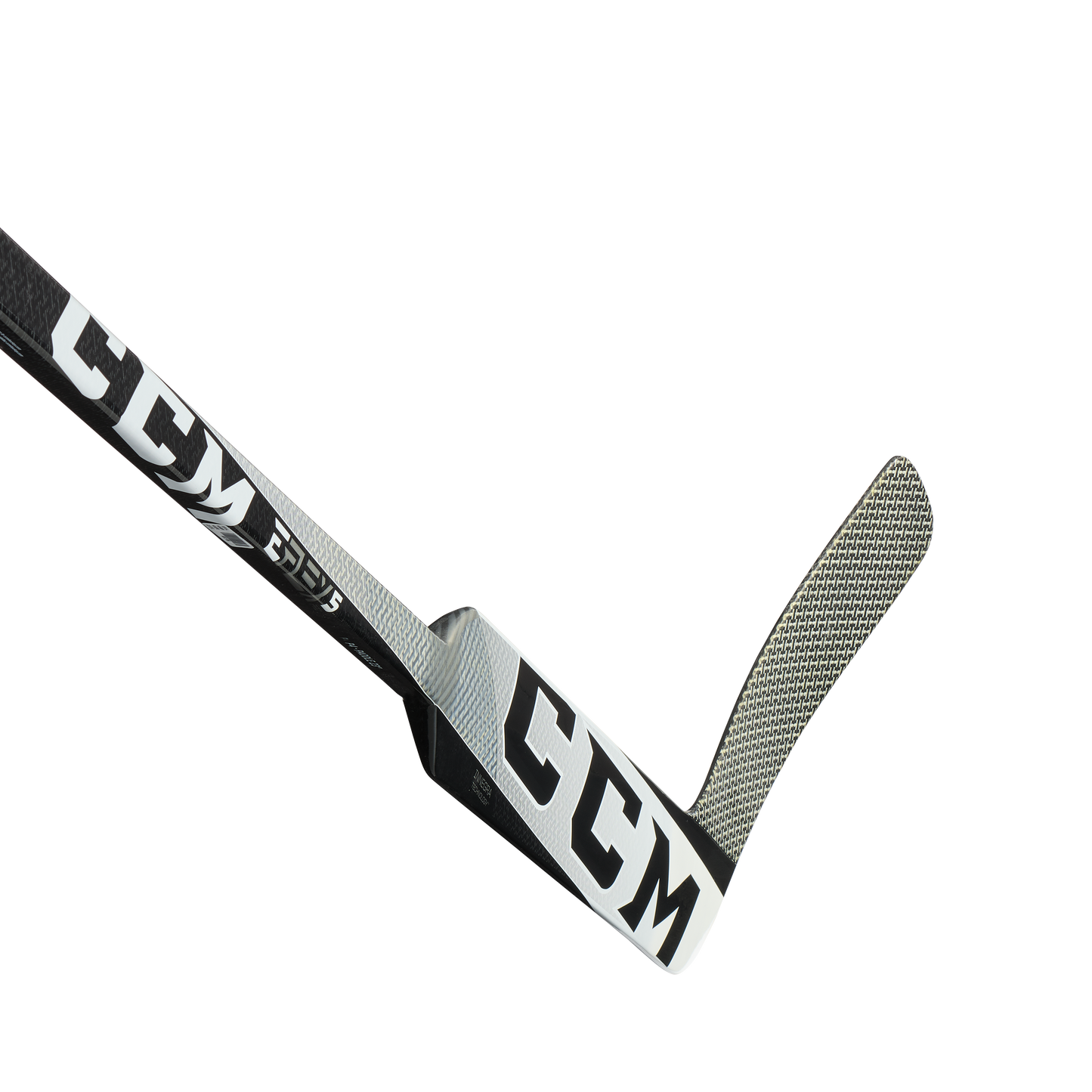 New Full Right CCM Black/White E Flex 5 Pro Goalie Stick | P4 Curve 26" | #191520207410 - Top Flight Hockey