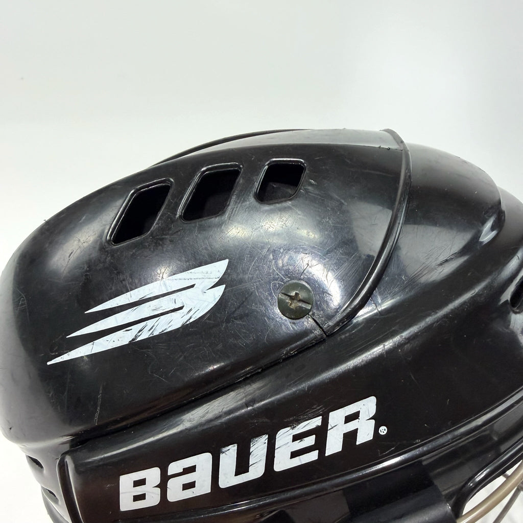 Used Black Bauer 1000 Helmet With Cage | Senior XS | J105 - Top Flight Hockey